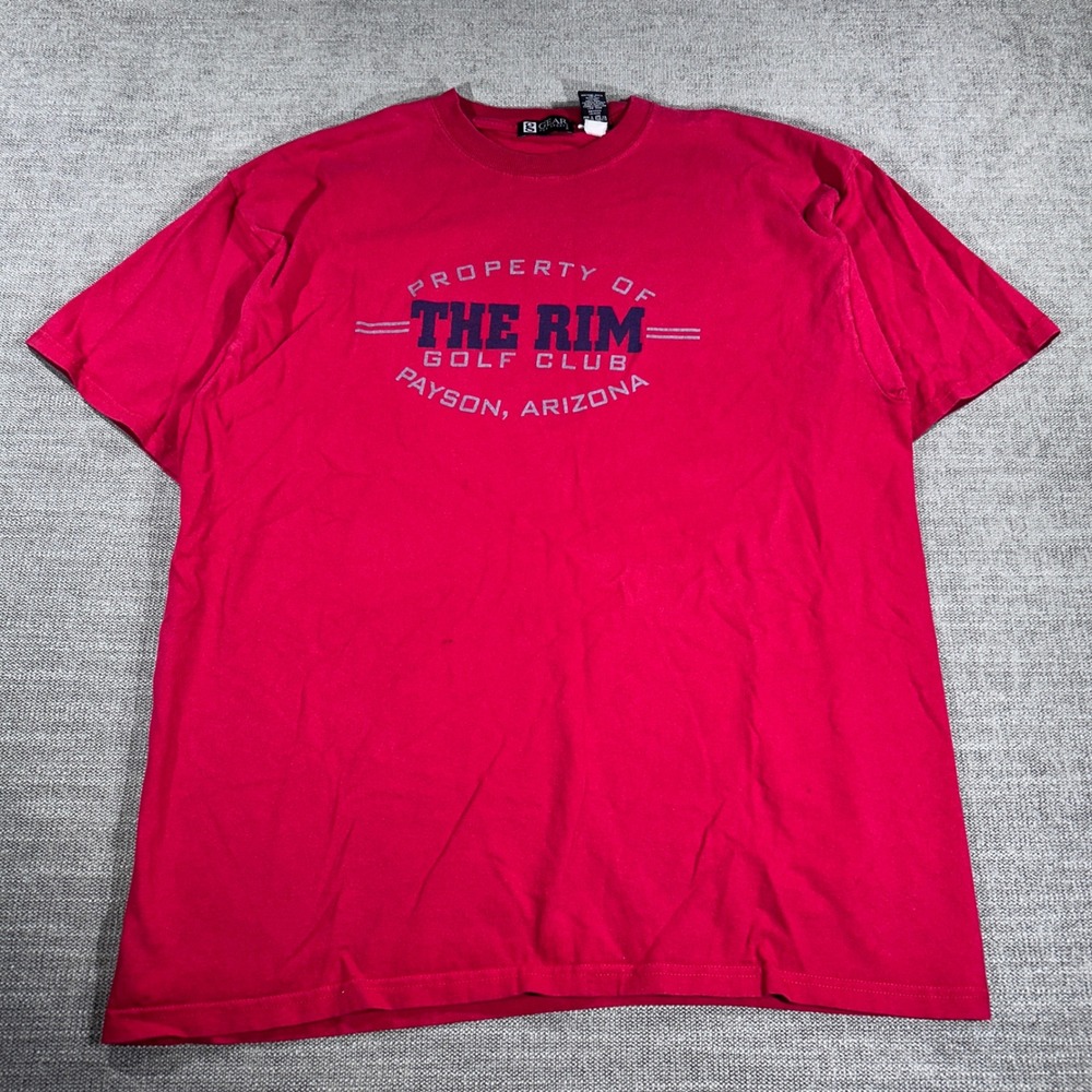 Gear for Sports T-Shirt Mens XL Red Excellent‎ The Rim Golf Club Arizona Tee